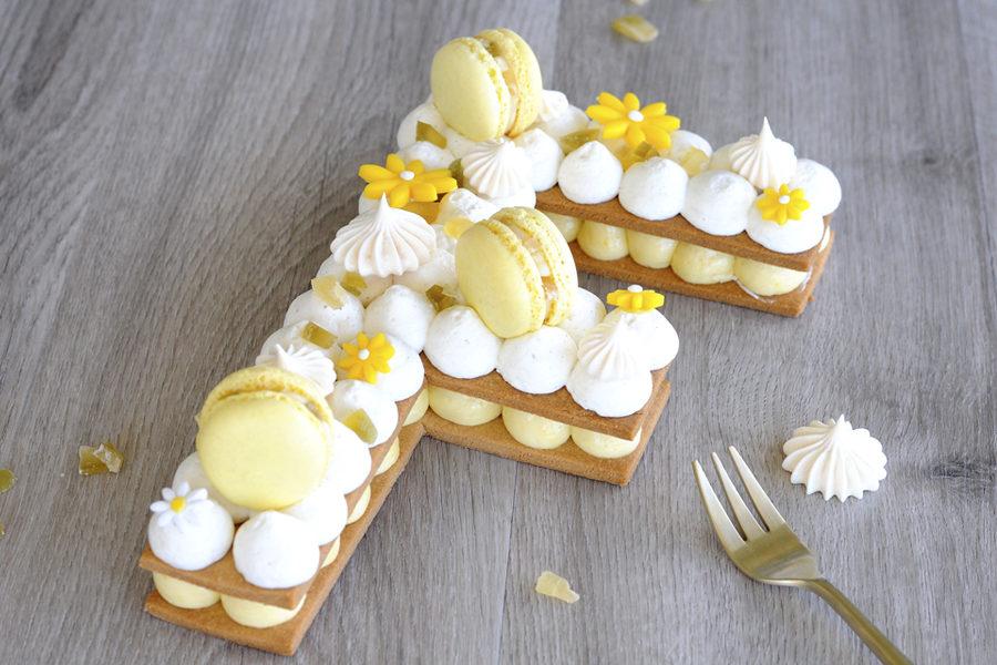 Number cake citron meringué