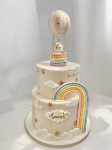 Gâteau Licorne & Mongolfière